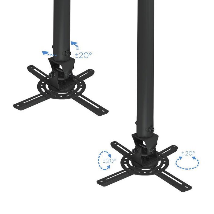 Tooq Soporte de Techo para Proyector PJ3030TN-B Negro
